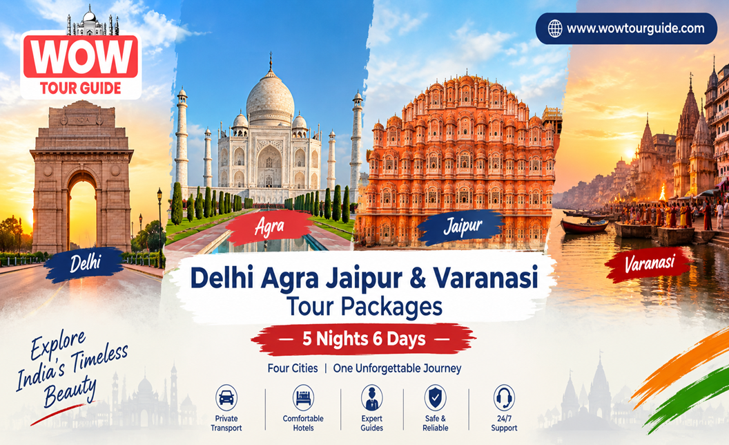Delhi Agra Jaipur & Varanasi Tour Packages – 5 Nights 6 Days